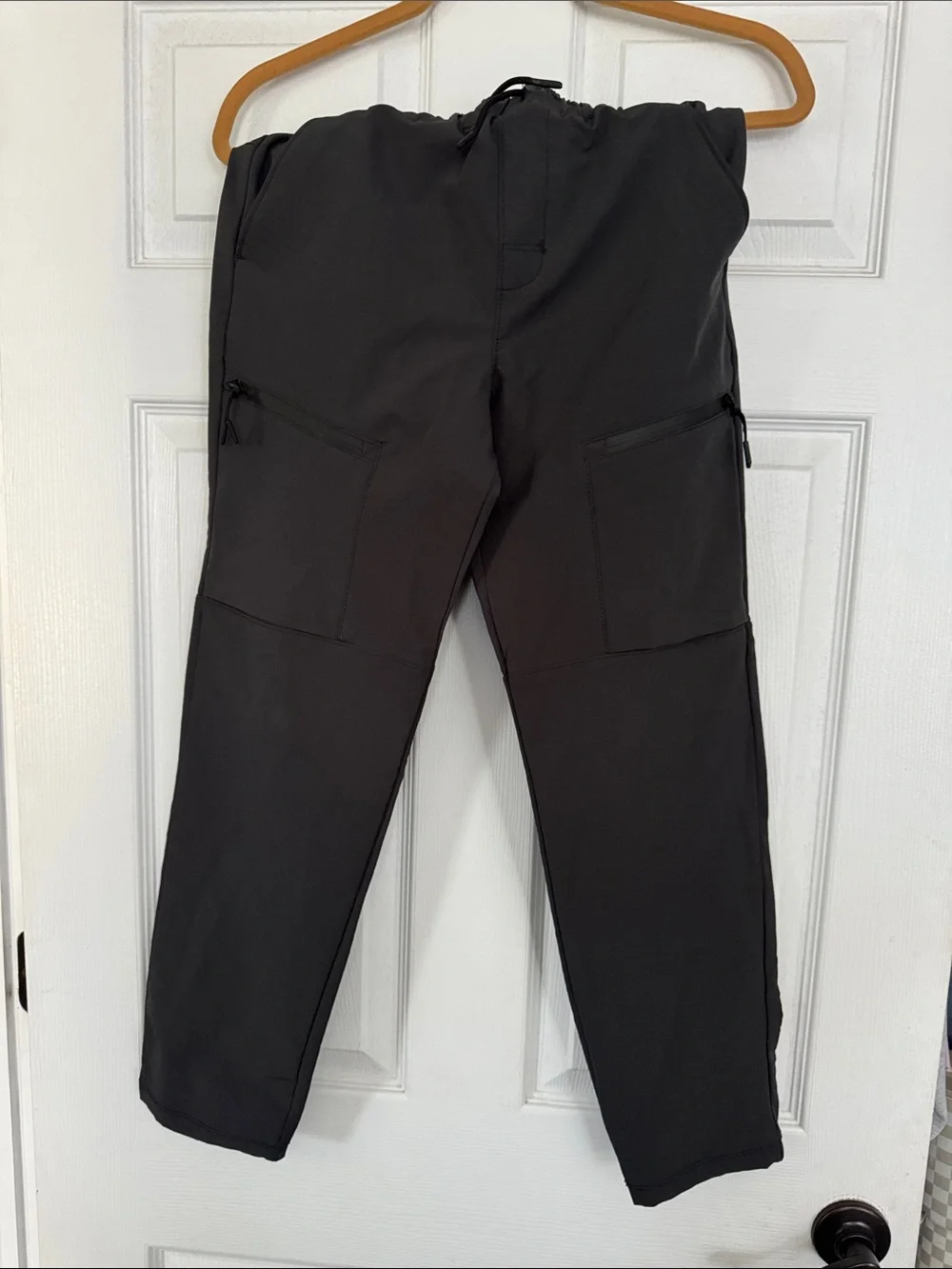 Boys Charcoal Utility Cargo Pants - Elastic Waist old navy xl 14/16